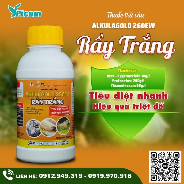 Thuốc trừ sâu AKULAGOLD 260EW RẦY TRẮNG 450ml | Trừ sâu, rầy hiệu quả