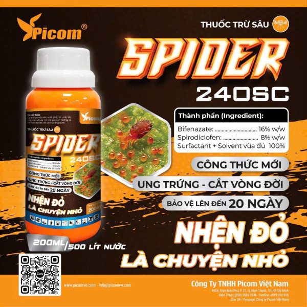 Thuốc Trừ Nhện Mới SPIDER 240SC