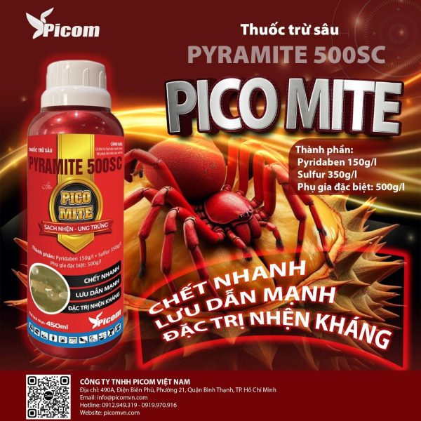 Thuốc trừ sâu PYRAMITE 500SC HIỆU PICO MITE