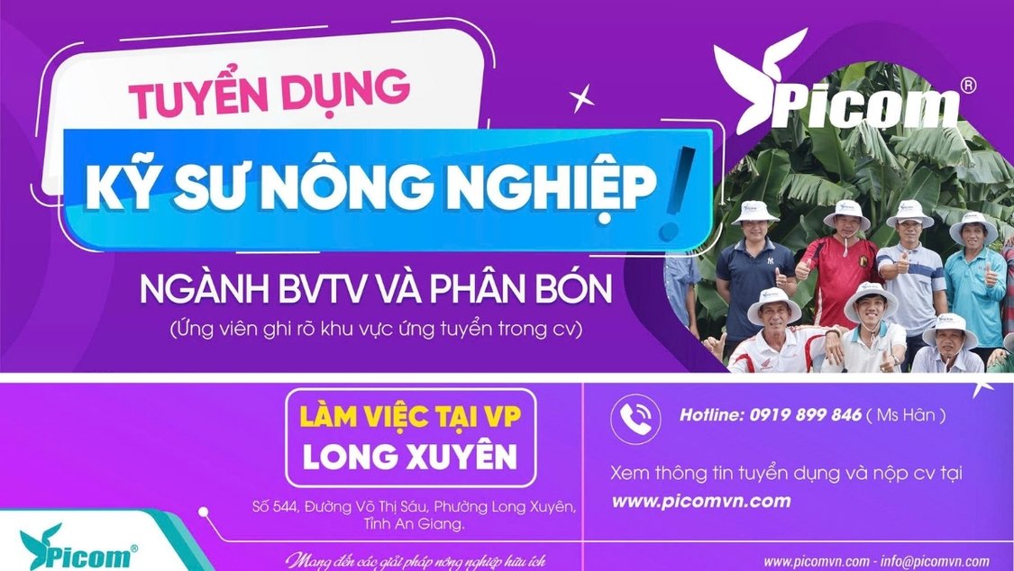 Tuyển Dụng Kỹ Sư Nông Nghiệp